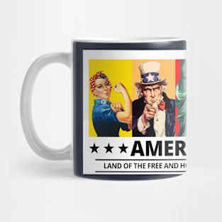 American Independence day july fourth, Mug